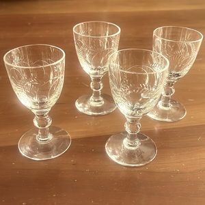Webb Corbett Vintage Cordial Glasses (4)